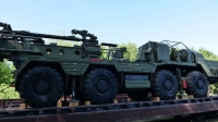В Беларусь прибыл очередной комплект зенитного ракетного комплекса С-400