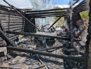 Пожар гаража