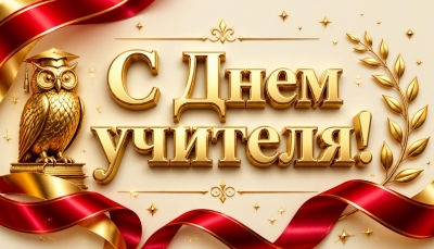 Поздравление с Днём учителя от руководства района