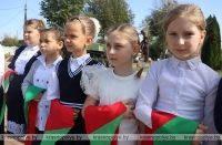 Торжественная линейка на Аллее Славы: прием в ряды БРПО